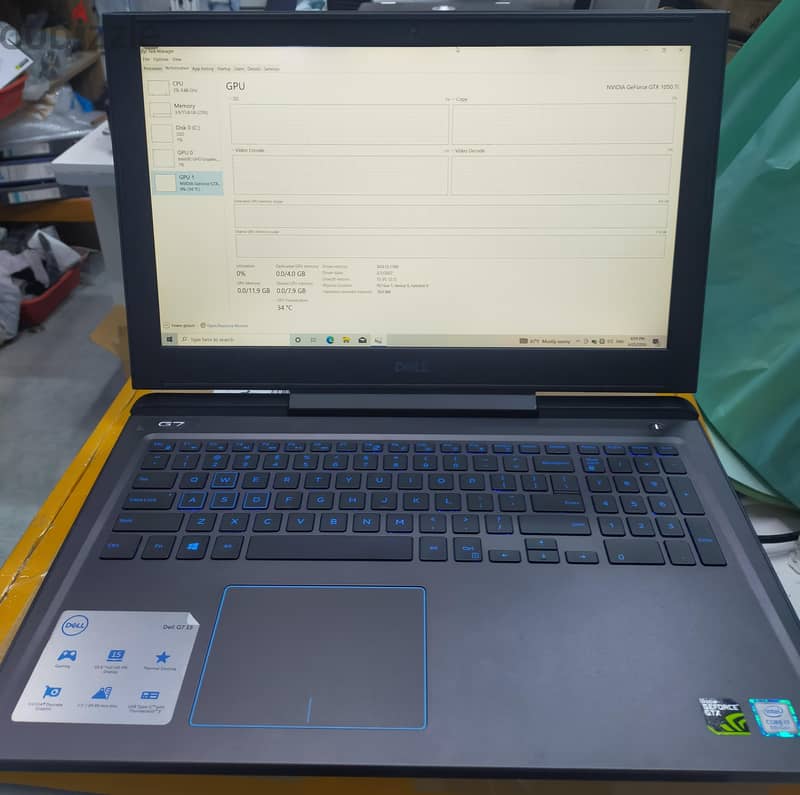 Dell gaming G7 i7 16 Ram 1.25TB 4GB Nvidia graphics 3