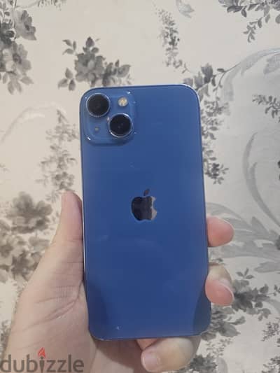 iPhone 13 Blue|  256GB 74% - Screen changed original  13Blue - ازرق