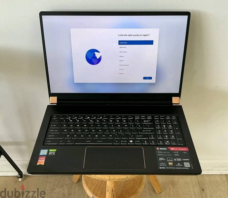Msi Gaming 17.3 Screen i7 RTX 8GB 16GB 1TBSSD laptop 1