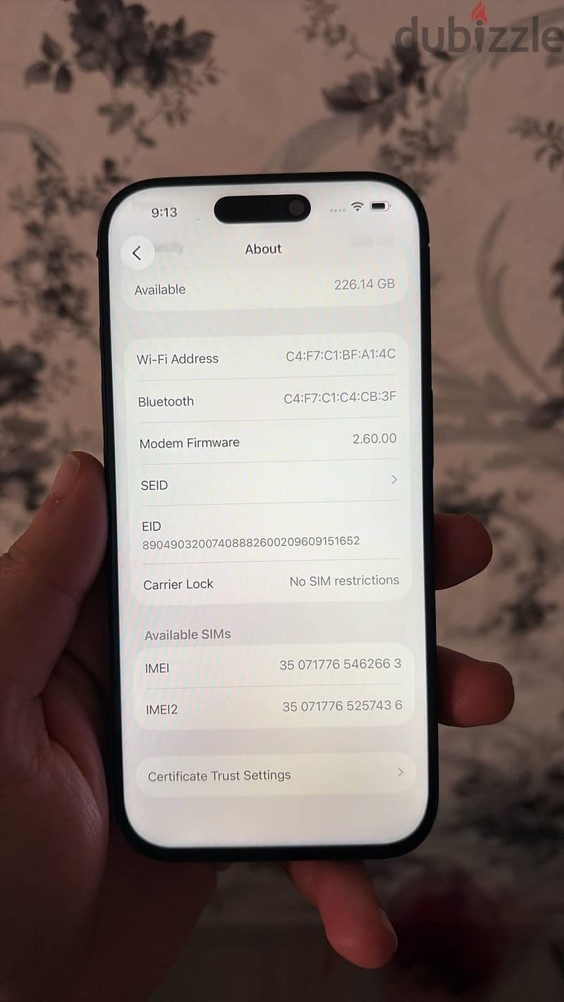 ايفون 16 برو - 128gb- البطارية 90- مبدل الشاشة والقلاس الخلفي- 4