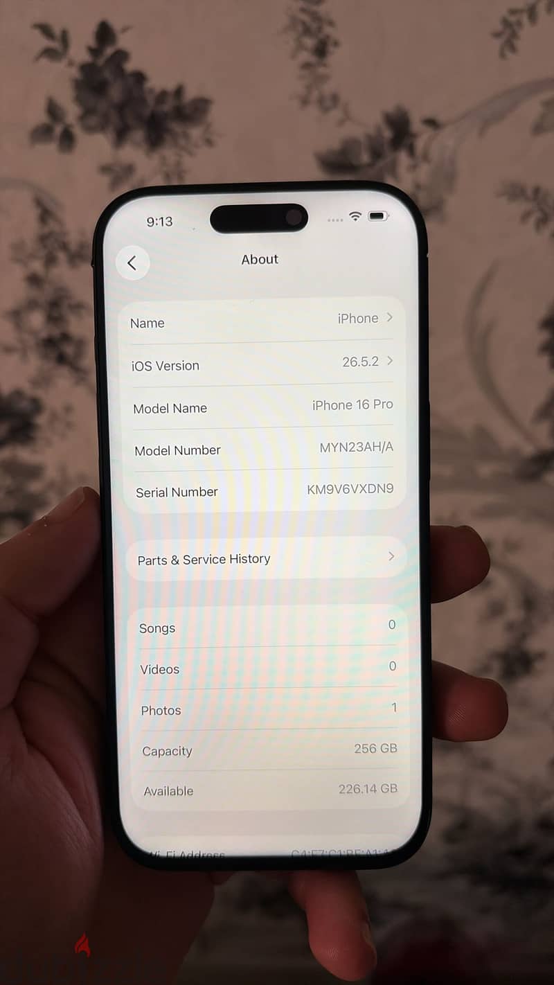 IPhone 16 pro ,  256GB , battery 93% , screen changed copy 3