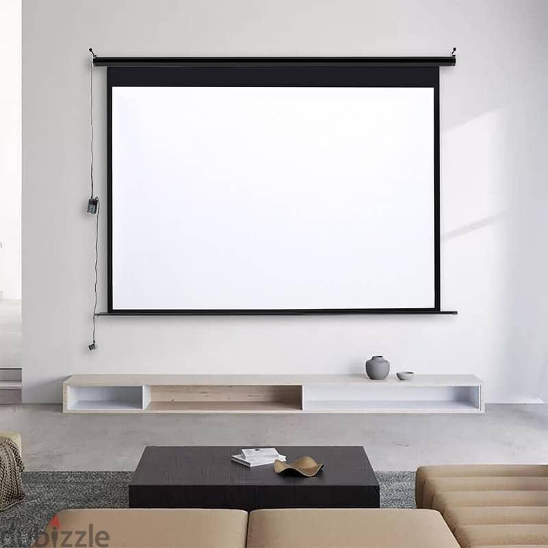 Projector Screen Box Pack All Size With Stand & Wall Mounted Available 4