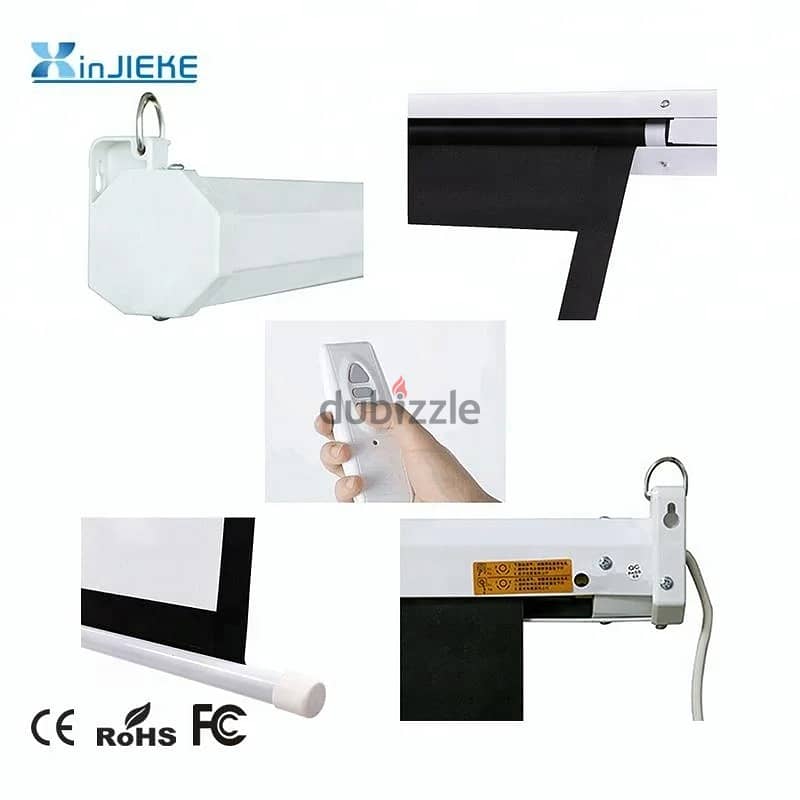 Projector Screen Box Pack All Size With Stand & Wall Mounted Available 5
