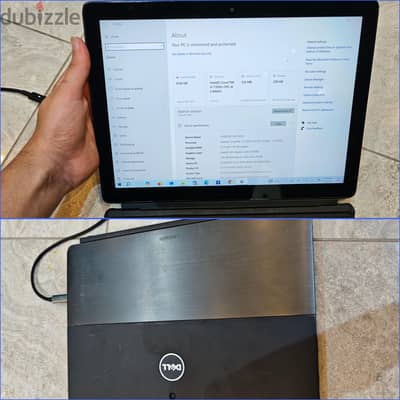 للبيع تاب Dell core i5 مشكلتين فيه الشاحن لوز وكيبورد لا يعمل