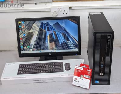 HP Core i5 6th Gen Computer Set + HP Wide LED 8GB RAM 256GB SSD Win 11