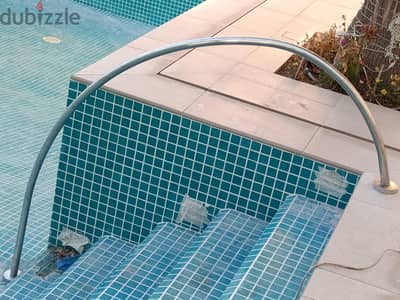 swimming pool railing custom fabrication.