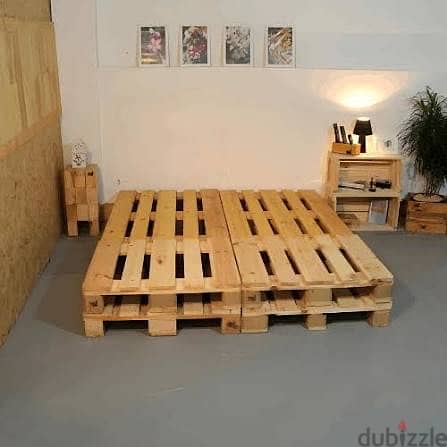 Bed coat , natural wooden pallet 4