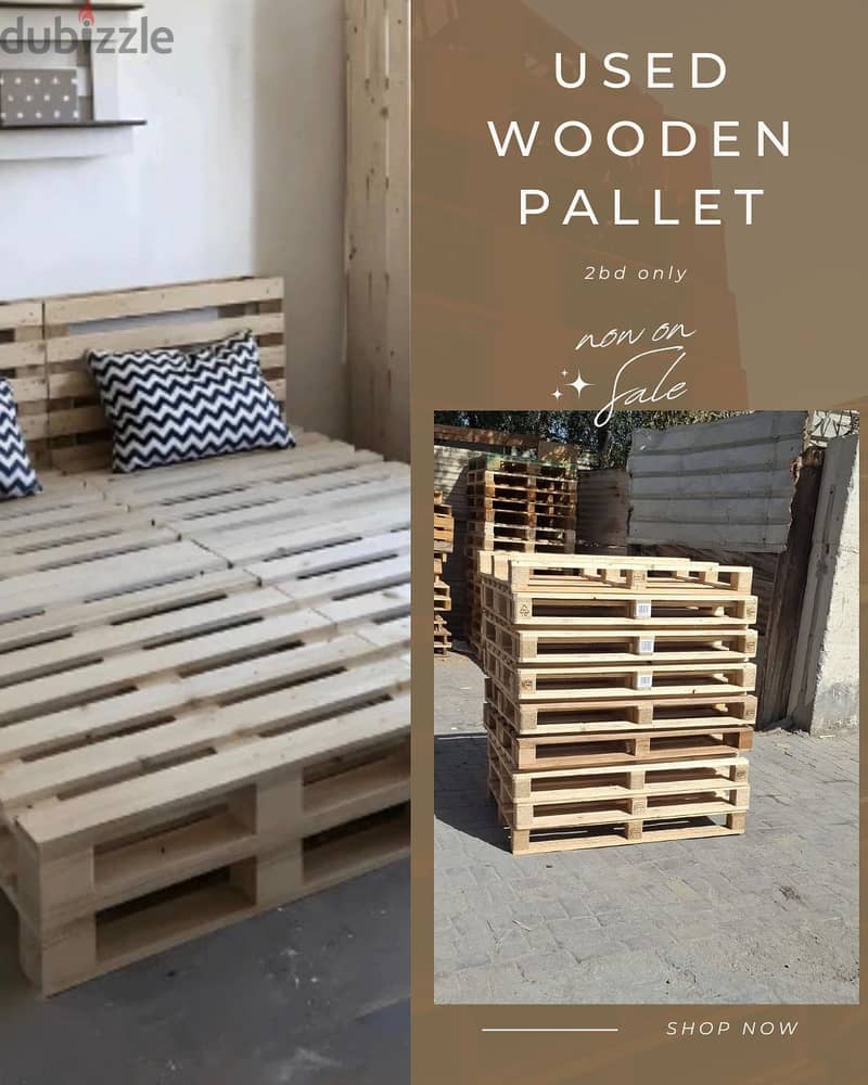 Bed coat , natural wooden pallet 7