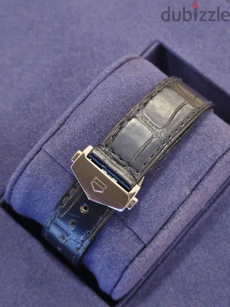 Tag Heuer Carrera Chronograph 39mm Diamond Bezel Blue Dial 4