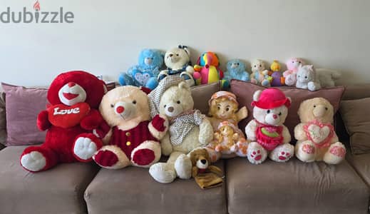 18 Teddy Bears Good Condition