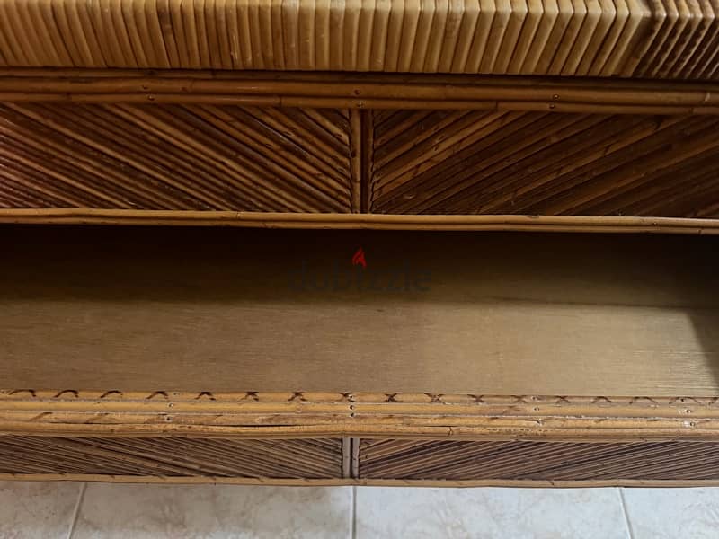 Boho Rattan Dresser – 4 Drawers 2