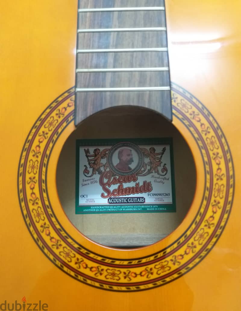 Oscar Schmidt by Washburn OC1-A 3/4 Classical Acoustic Guitar 2