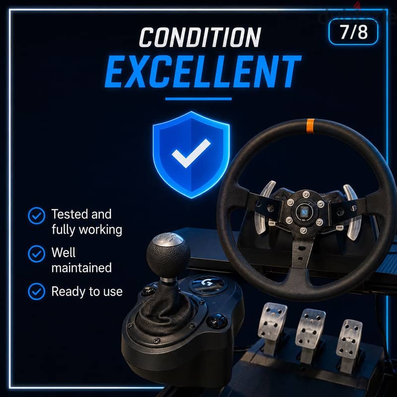 Logitech G920 Racing Wheel Setup – Wheel + Pedals + Shifter 2