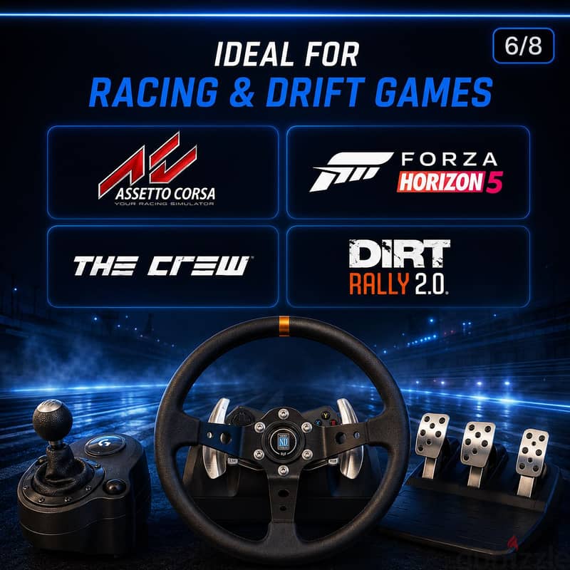 Logitech G920 Racing Wheel Setup – Wheel + Pedals + Shifter 3