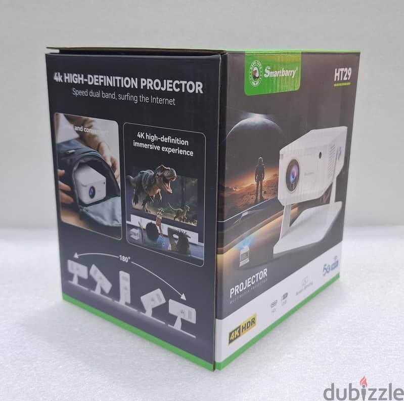 Brand New Smart Android WIFI Projector Youtube & Mobile Screen Sharing 2