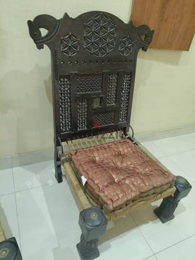 antique low wooden chairs