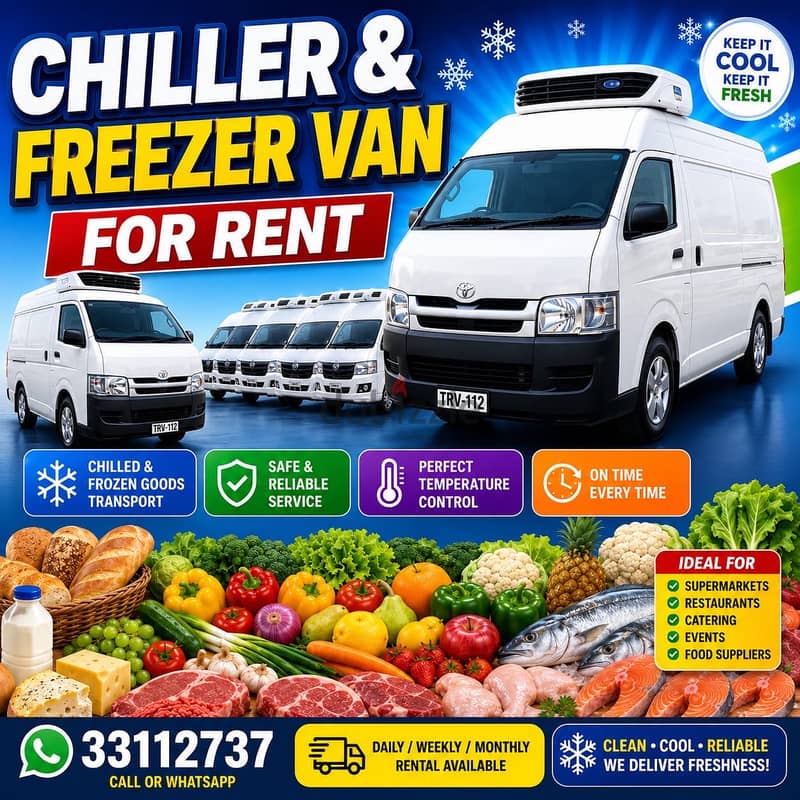 CHILLER CARGO VAN 33112737 باص للإيجار 4