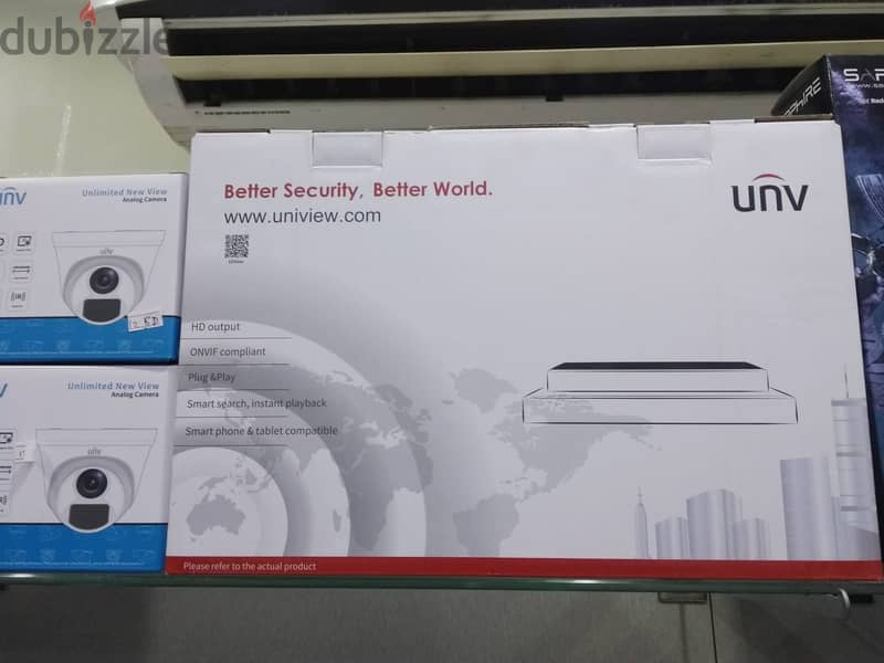 UNV CCTV Camera Package 4 Cameras + DVR, 1TB DRIVE & with monitor 2