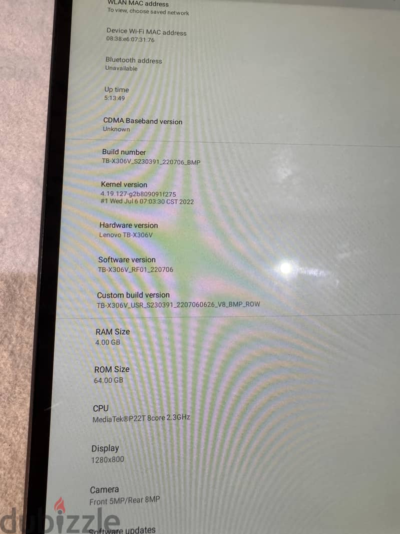 lenovo Tab 30bd 4