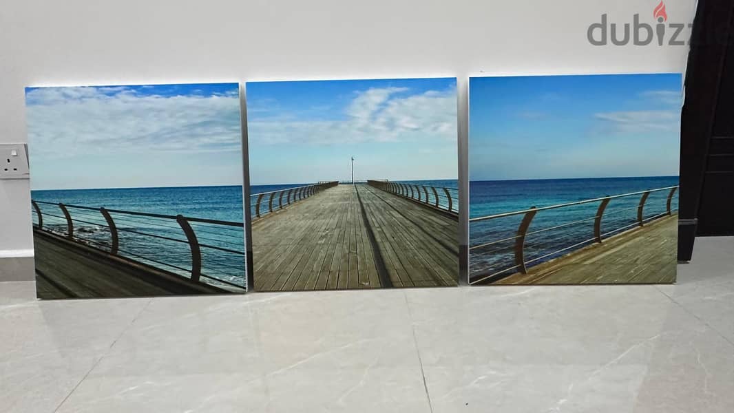 three-piece sea-themed wall art 1