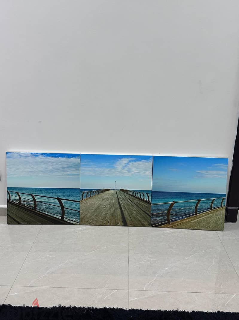 three-piece sea-themed wall art 6