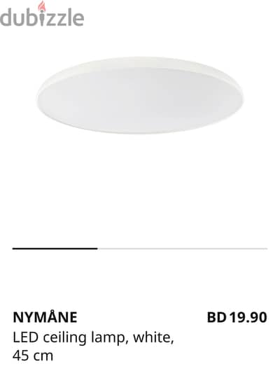 IKEA NYMANE ceiling lamp