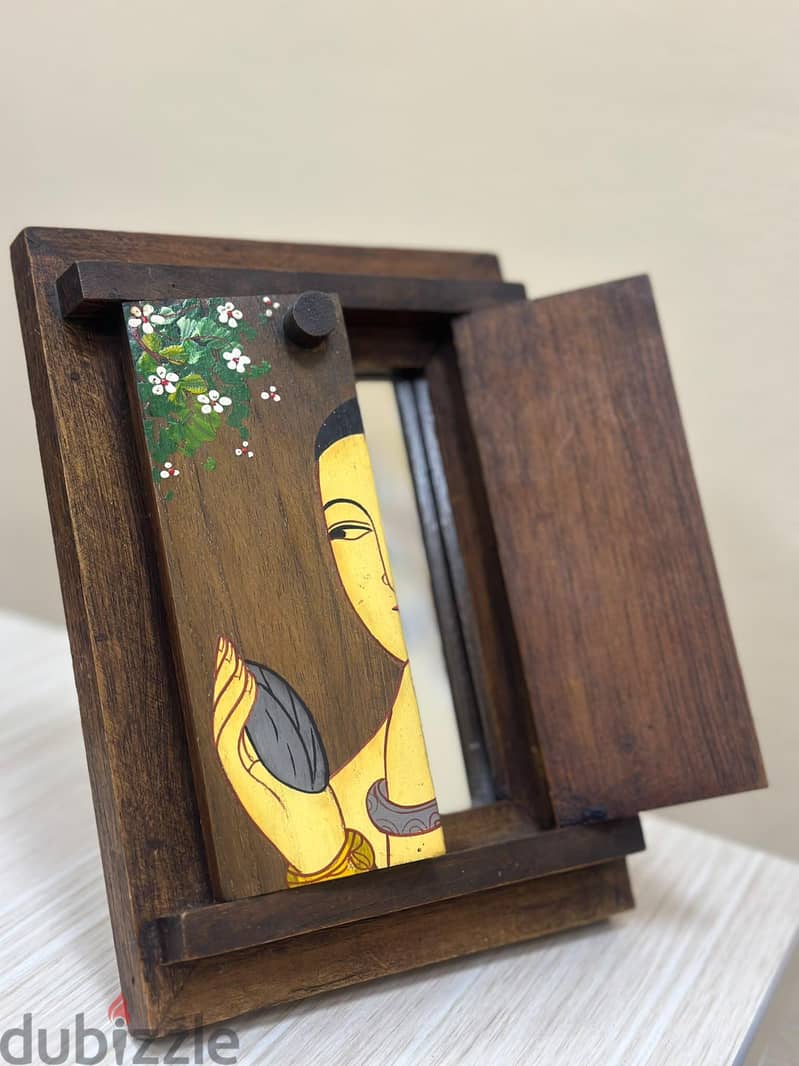 Vintage Wooden Mirror 1