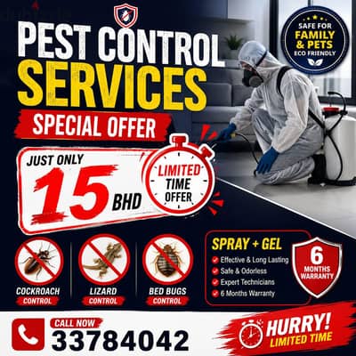 Pest Control Services Special Offers call now 33251186