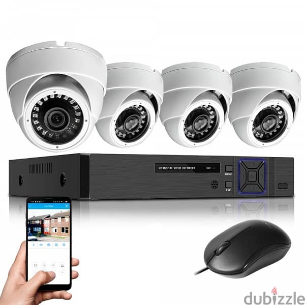 Brand New UNV CCTV System Full Kit 4 Channel DVR + 4 Cameras + 1TB HDD 1