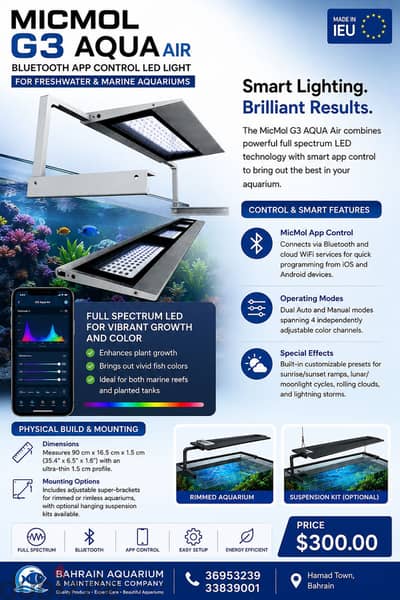 MicMol air pro 900 premium aquarium Light