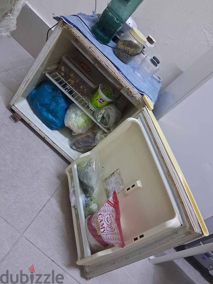 Mini Refrigerator- CFC - Single person use - color white, 100% working 3