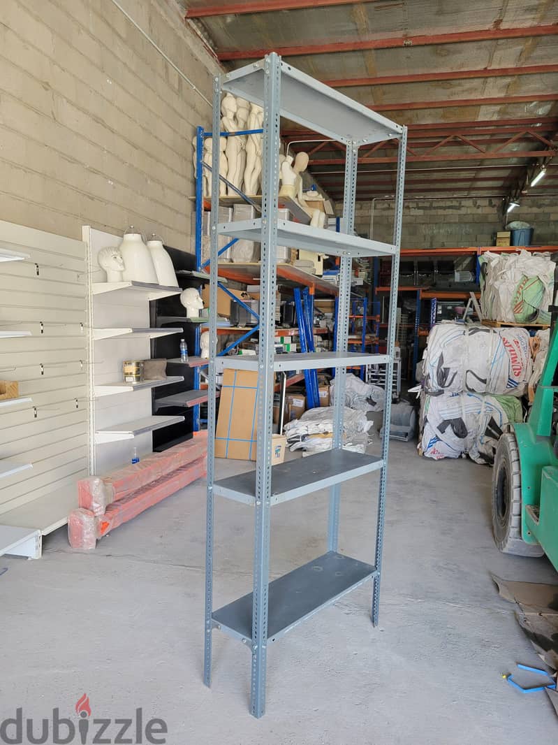 Grey shelving rack 1