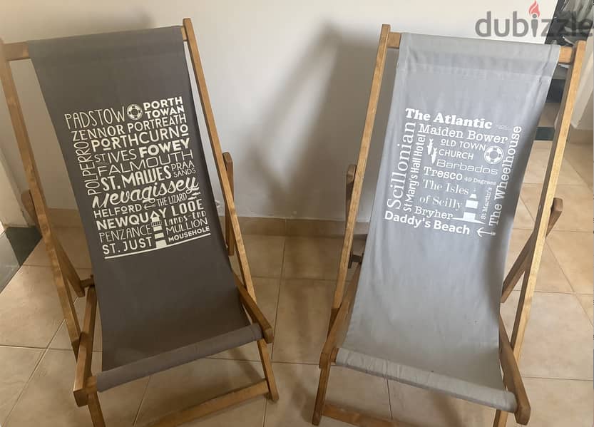Wooden Deck Chairs (Cornwall) 1