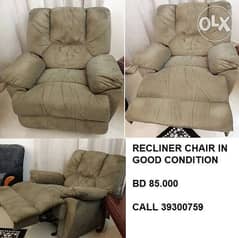 RECLINER CHAIR, In Excellent Condition 0