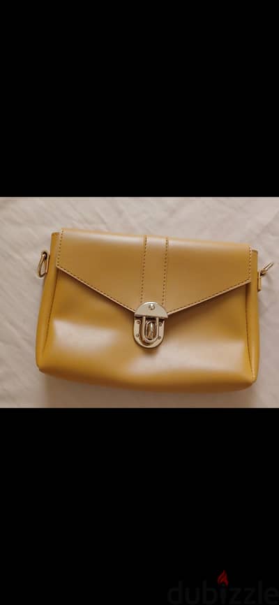 Yellow sling bag