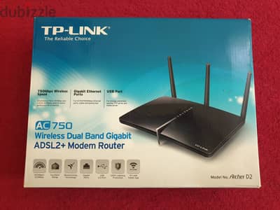 TP-Link Archer D2 AC750 Modem Router