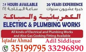 Electrician and Plumber working 0