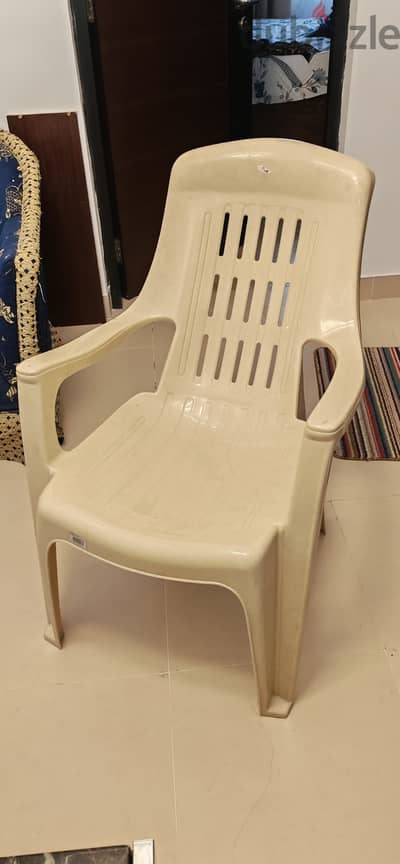 Comfortable plastic arm chair