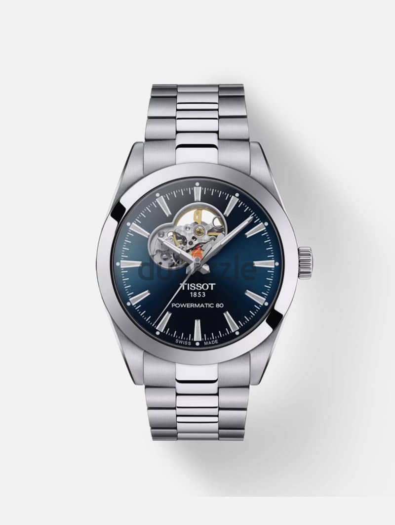 Tissot Gentleman Open Heart Powermatic 80 (Blue Dial) 1