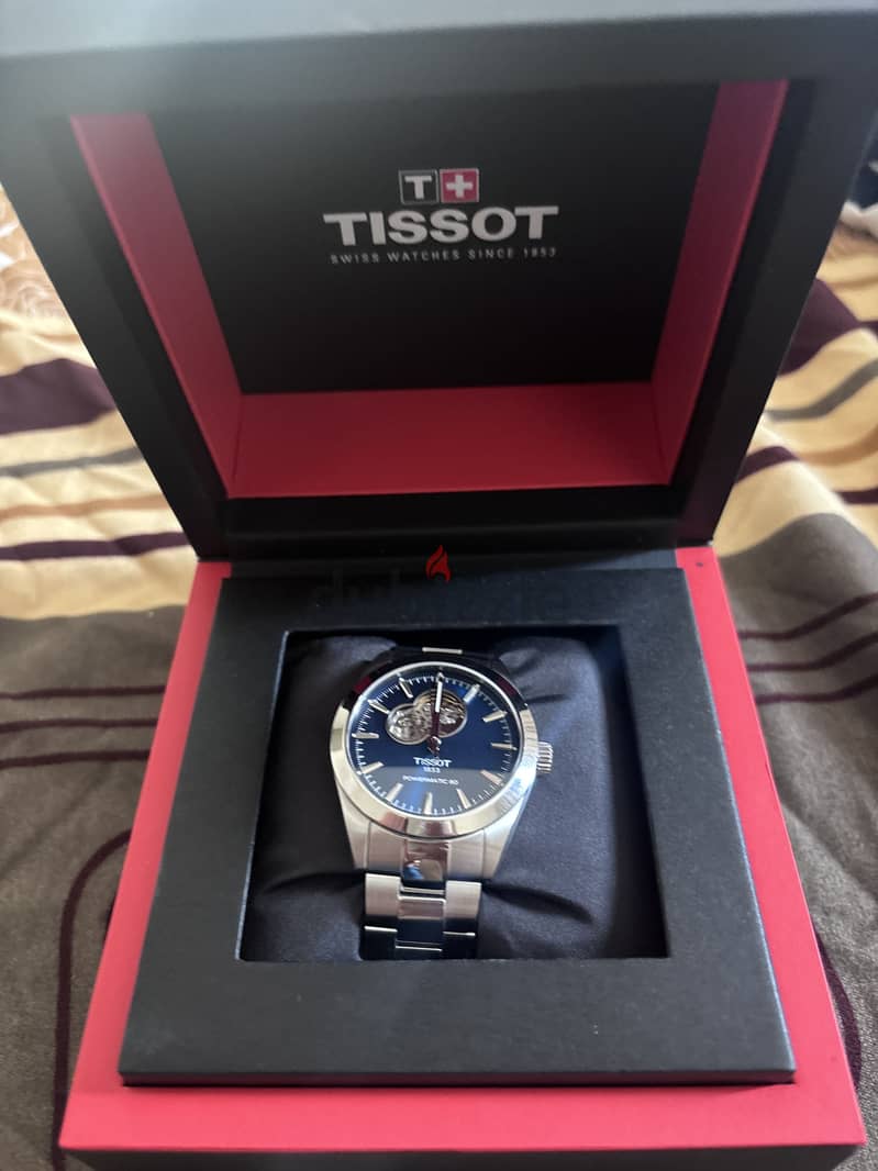 Tissot Gentleman Open Heart Powermatic 80 (Blue Dial) 2