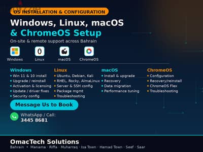 Operating System Installation & Configuration in Bahrain