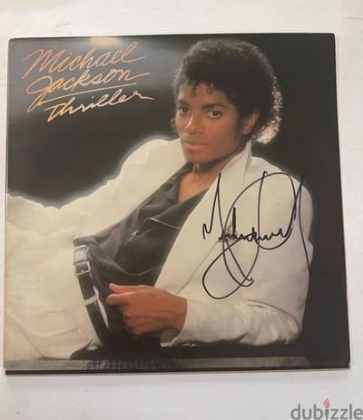 Michael Jackson Signed Thriller LP Record