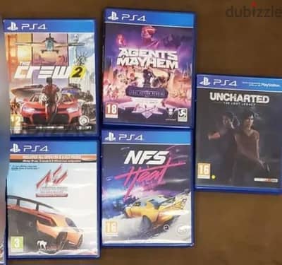 Original PS4 CDs/Games(Only 6 remaining out of 16)