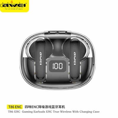 Awei T86 ENC Noise Canceling gaming earbud set