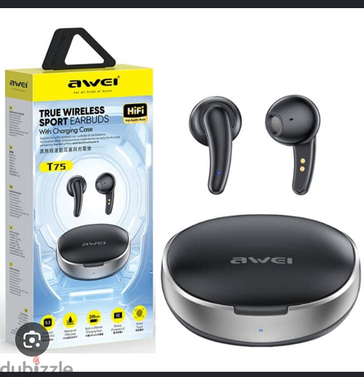 Awei T75 True Wireless Sport Earbuds 1