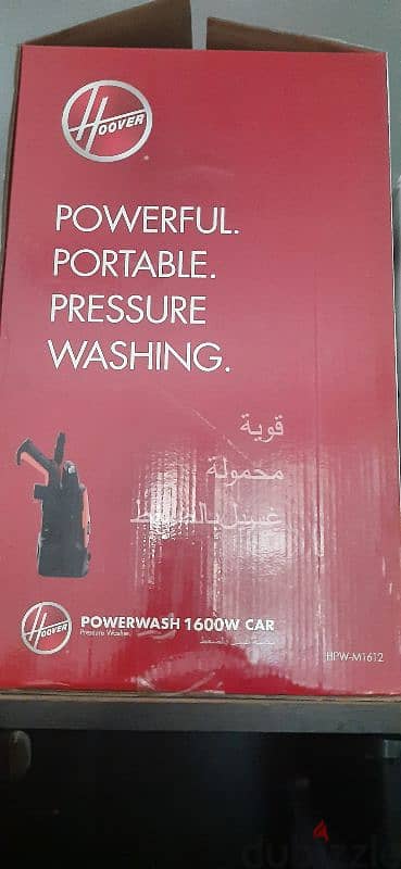 Hoover pressure washer with box