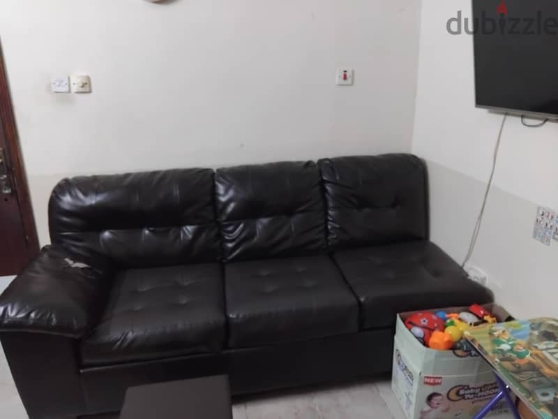leather sofa For sale 2 pcs 1