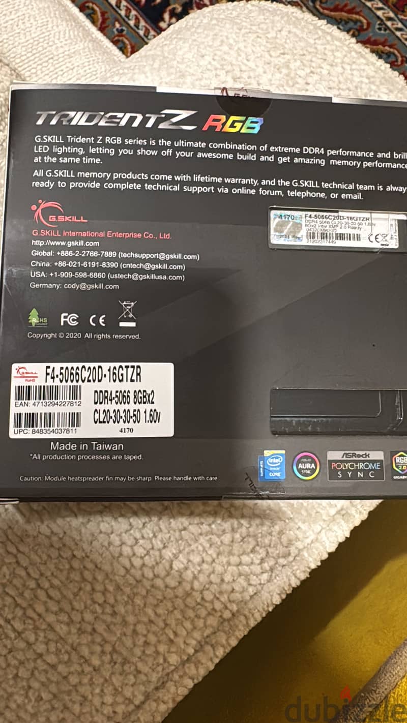 G. skill Ram DDR4-5066 8GBx2 16 2