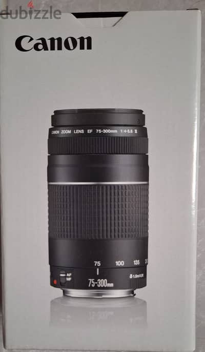 Canon EF 75-300mm f/4-5.6 III Lens - BRAND NEW / SEALED IN BOX