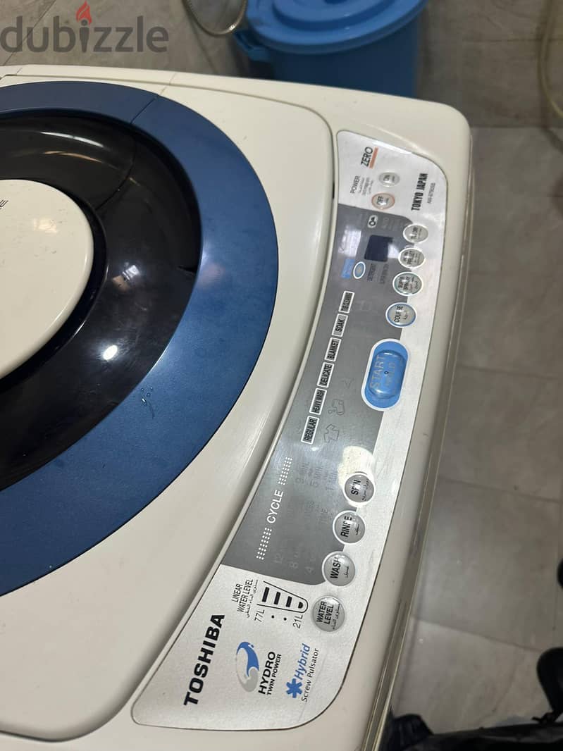 urgent sales washing machine toshiba 3